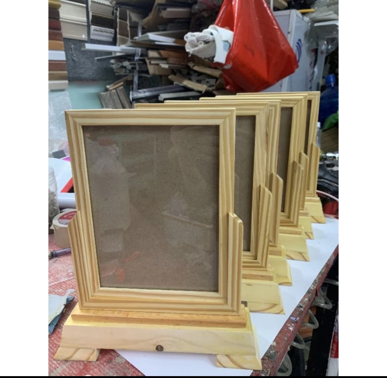 Khung đế thời gỗ thông, gỗ sồi hiện đại nhiều kích thước Việt Tuyến - chất liệu gỗ
