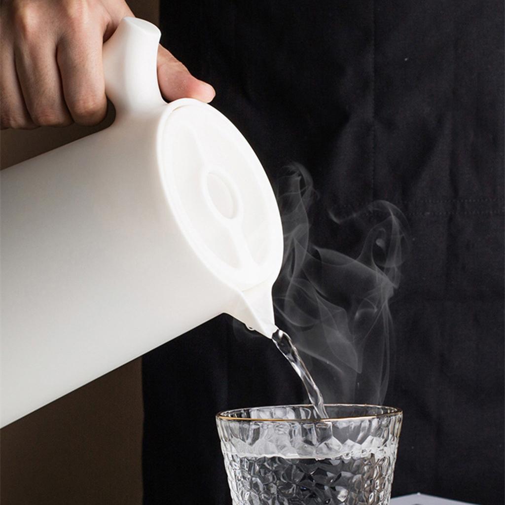 2pcs Portable 1000ml Household Double Walled Coffee Jug Drinking Bottles