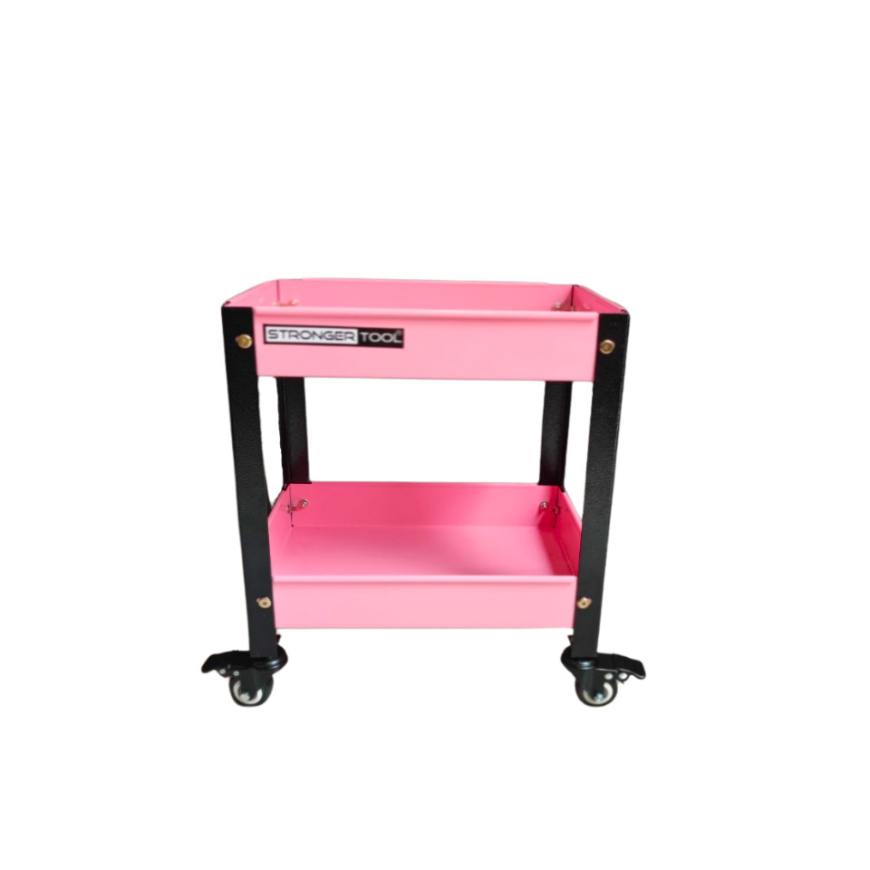 Xe đẩy dụng cụ mini 2 tầng thép sơn tĩnh điện