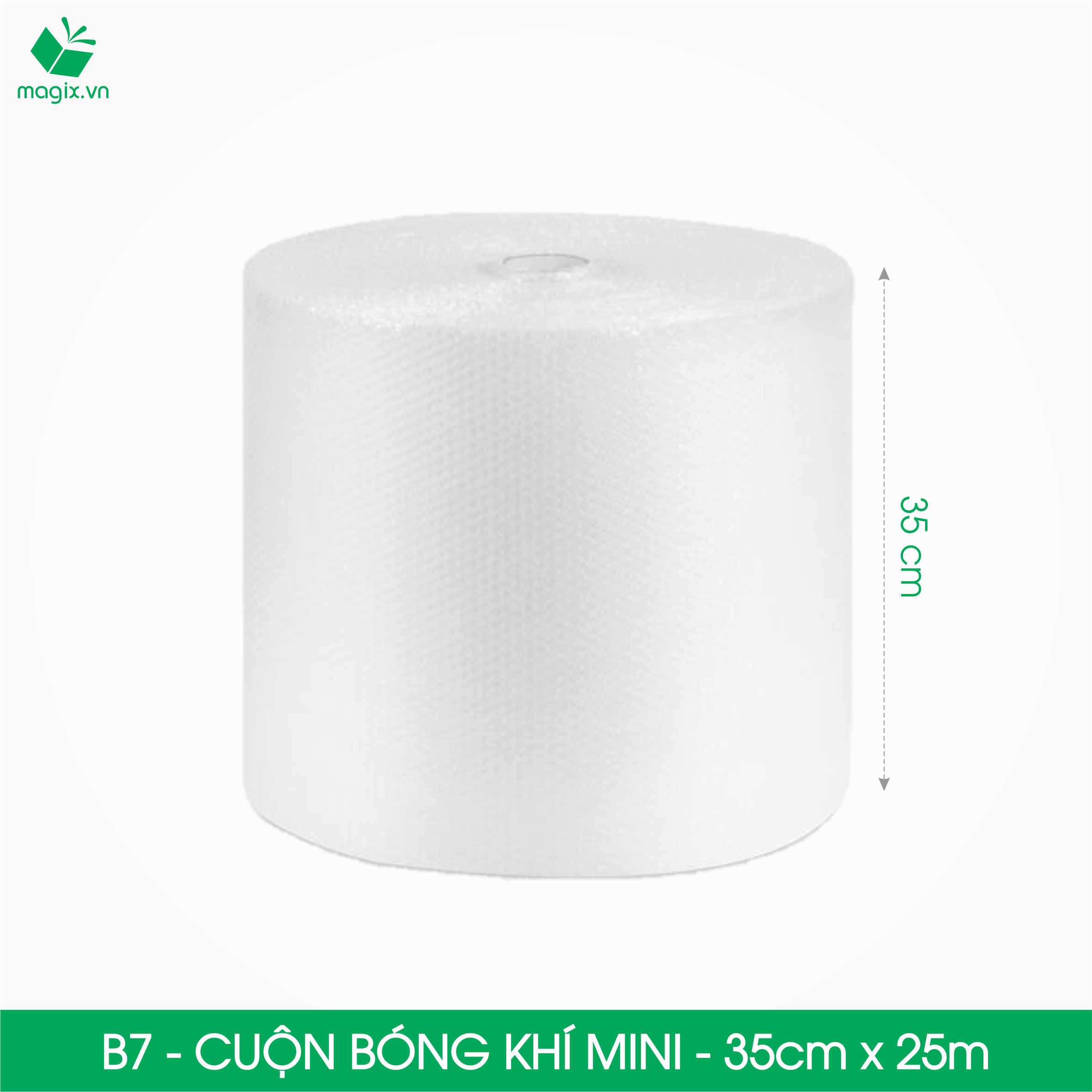 B8 - 0,35 x 50 (m) - Cuộn Bong Bóng Khí - Màng xốp hơi - xốp nổ