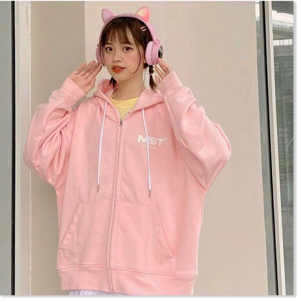 ÁO KHOÁC NỈ HOODIES DÂY KÉO