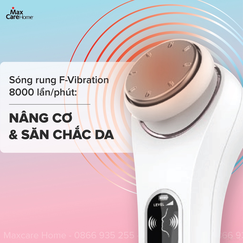 Máy đẩy tinh chất Ion dưỡng da nóng lạnh Hot & Cool Maxcare Max888PRO - Máy điện di tinh chất trắng da Maxcare Beauty Device - làm sạch sâu - đẩy tinh chất - cấp ẩm - chăm sóc và dưỡng trắng da