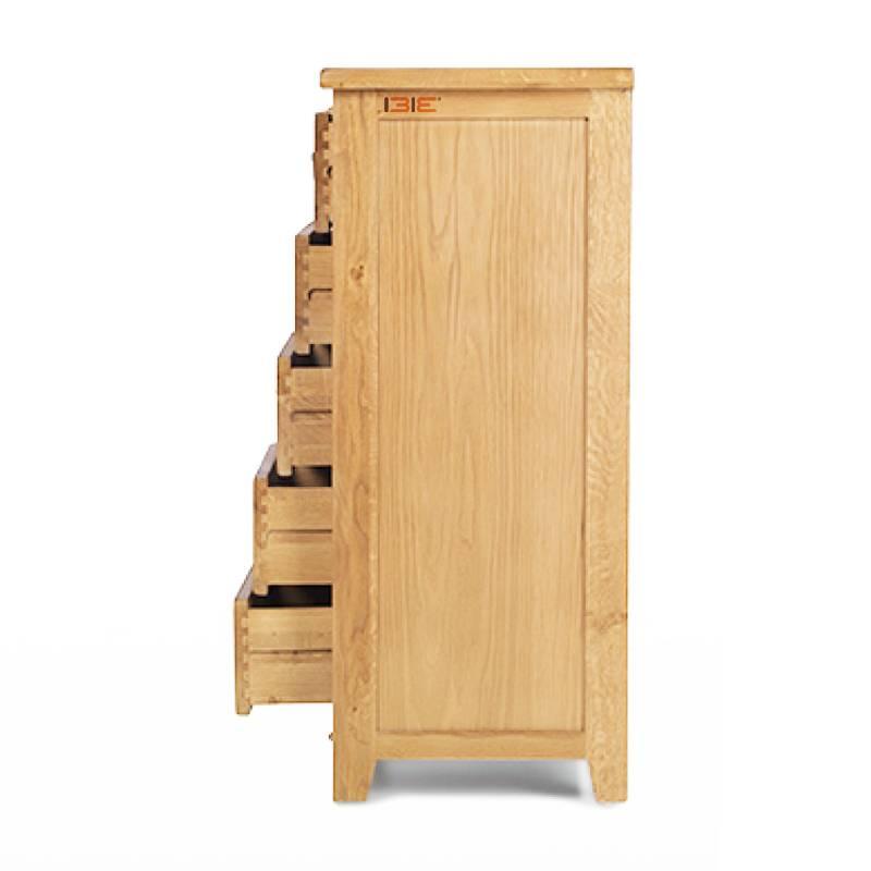 Tủ 7 Ngăn Kéo Ngang Rustic Gỗ Sồi IBIE