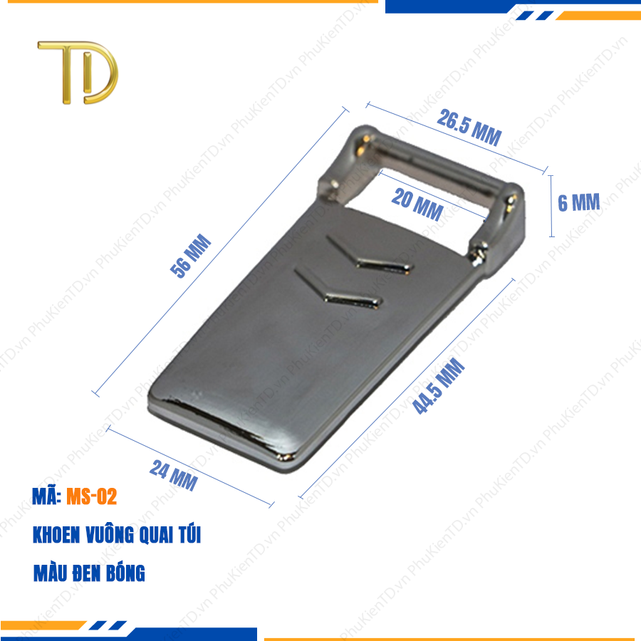Khoen quai túi xách, Khoen d túi xách cao cấp công nghệ mạ điện độ bền 5-8 năm