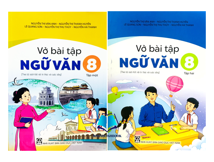 Sách - Combo Vở bài tập ngữ văn 8 - tập 1 + 2 (kết nối)