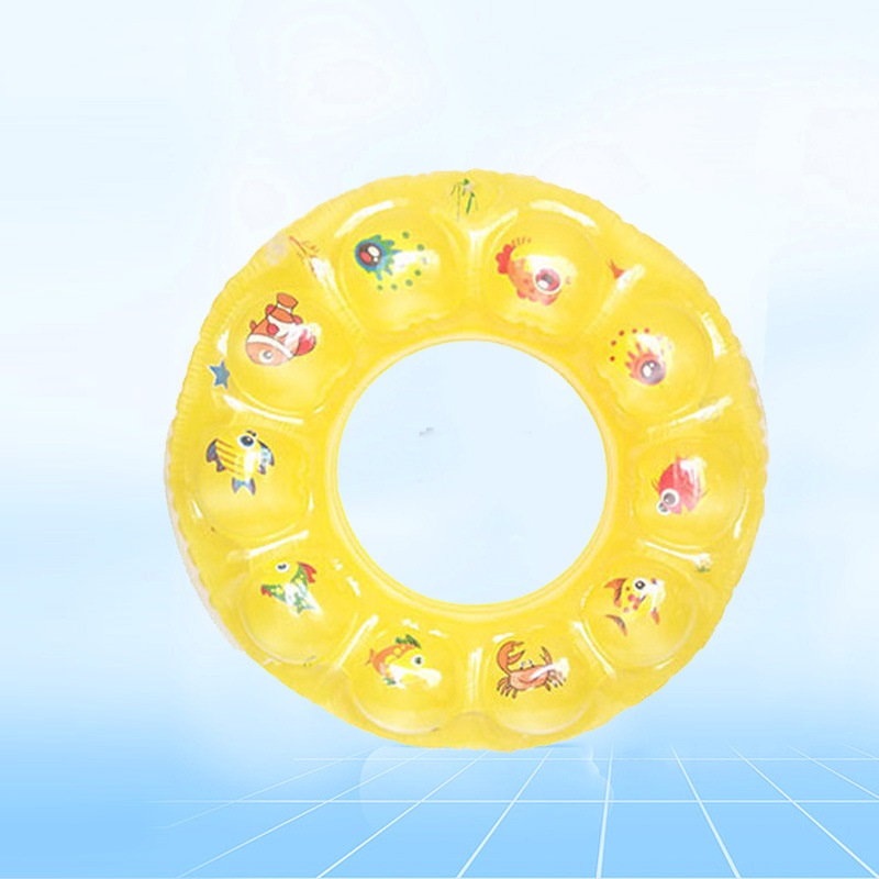 Phao bơi hình tròn cho bé an toàn 2 lớp dày dặn 60 cm - Họa tiết ngẫu nhiên