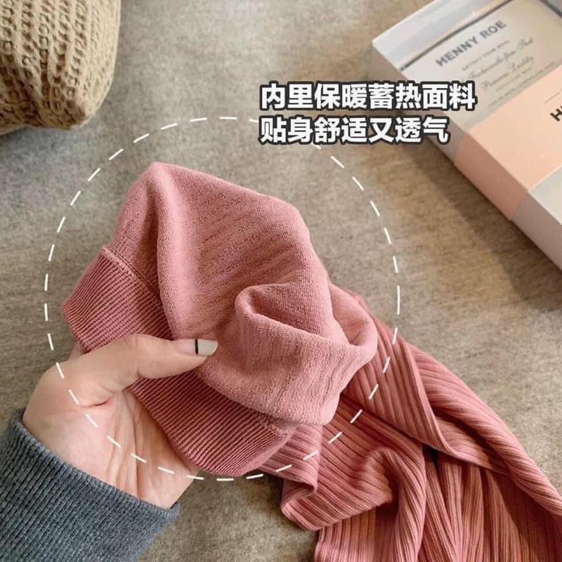 Bộ Giữ Nhiệt Nữ, Bộ Mặc Nhà Len Tăm Cho Nữ