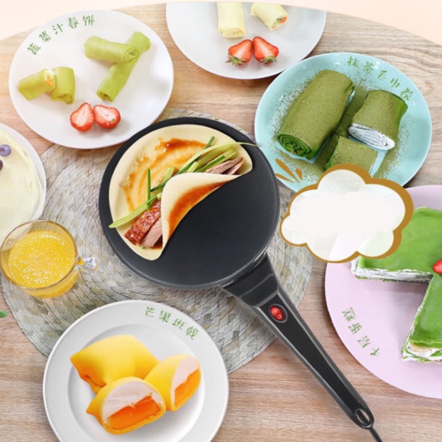 Chảo nướng bánh tráng, bánh pancake, bánh crepe  tại nhà và dễ dàng mang theo tiện lợi tại nhà