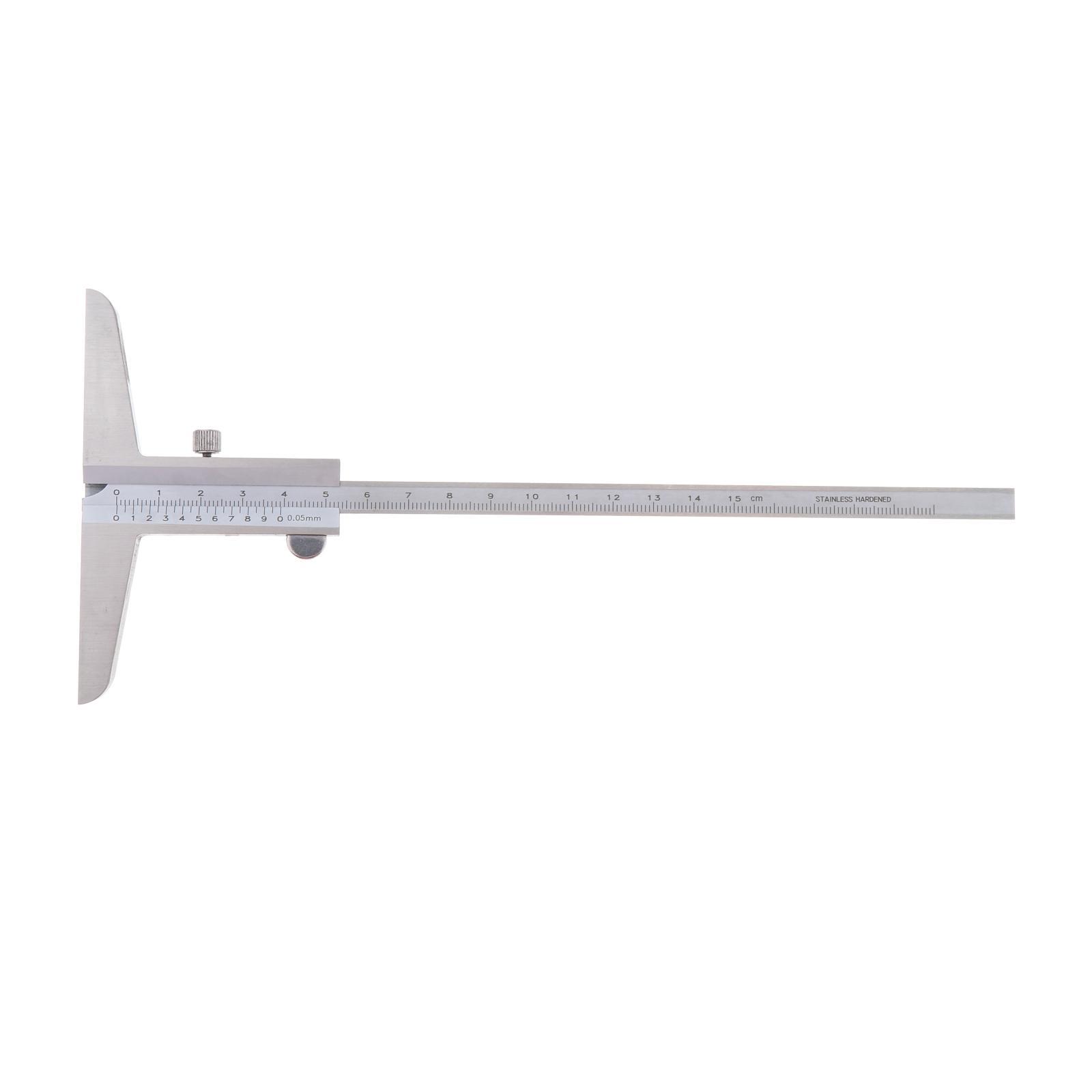 Stainless Steel Vernier Depth Gauge Gage Vernier Caliper 150mm 200mm 300mm