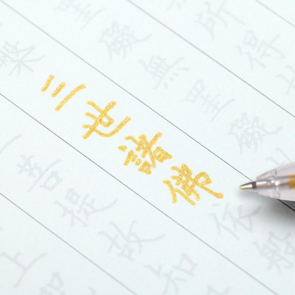 2x50 Pieces Gold Color Flash Gel Pen Refill Fluorescent Graffiti Painting