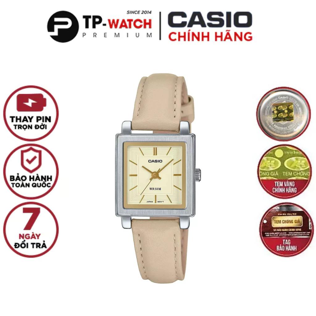 Đồng Hồ Nữ Dây Da Casio Standard LTP-E176L-5A Chính Hãng | LTP-E176L-5AVDF