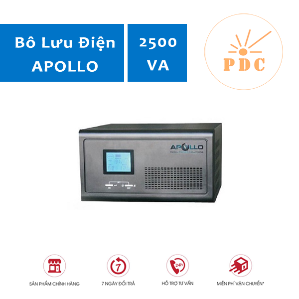 Bộ Kích Điện Apollo 2500VA 1600W KC2500 (HI2500) - Hàng Nhập Khẩu