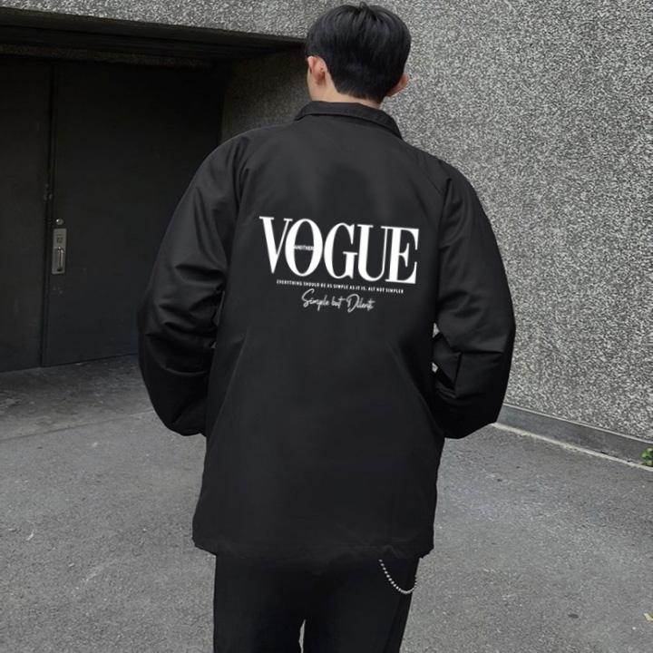 Áo Khoác Dù Local Brand VOGUE Jacket Mero 2 lớp dày form rộng Unisex cổ bẻ