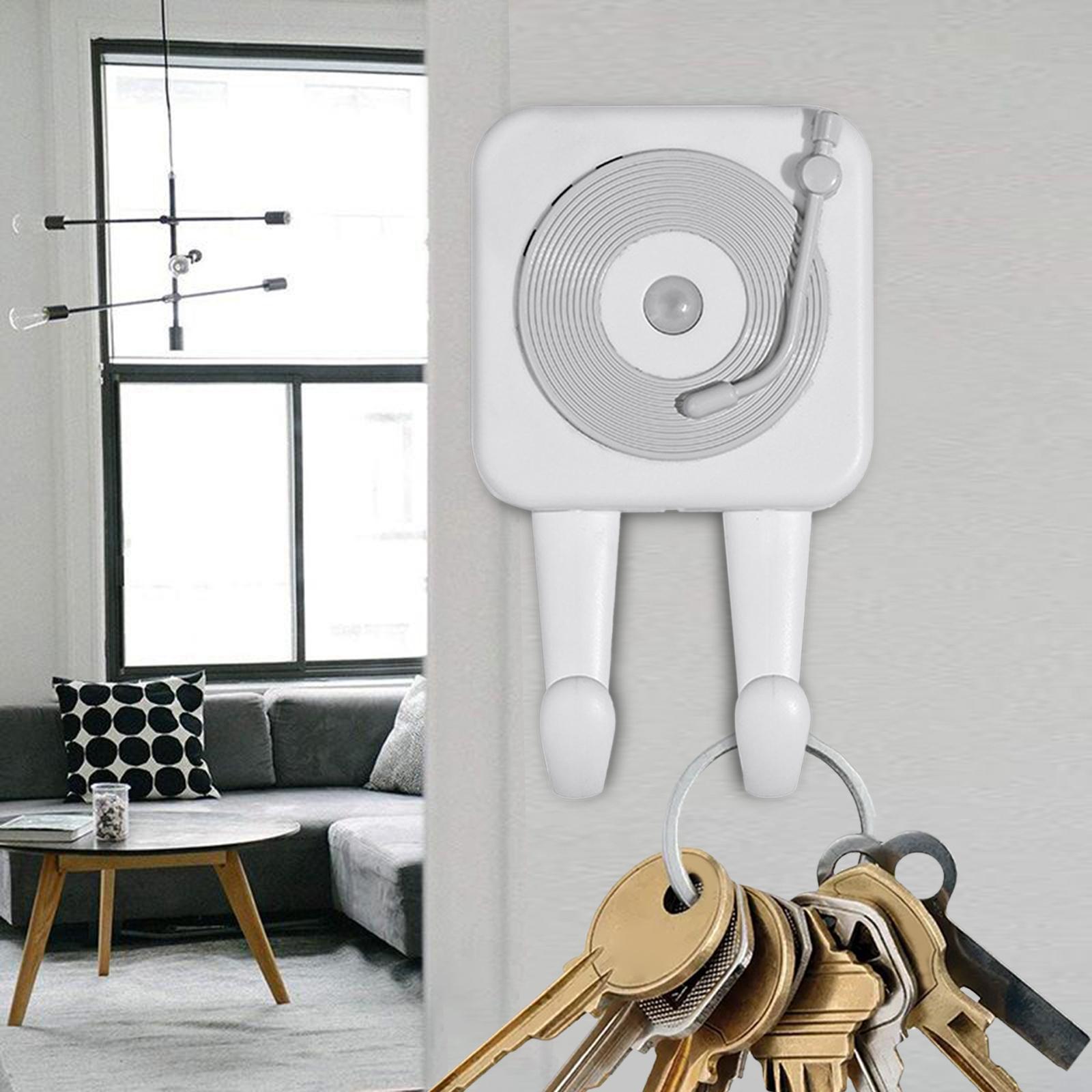 Wall Hook Voice Reminder Infrared Motion Sensor Adhesive Hook for Door Home