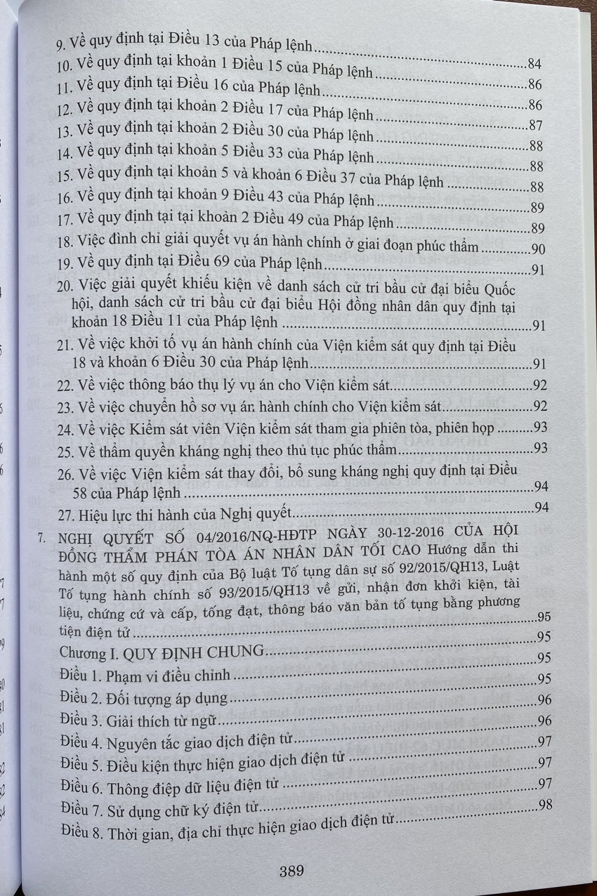 Hệ Thống Các Nghị Quyết Của Hội Đồng Thẩm Phán, Toà Án Nhân Dân Tối Cao Về  Hành Chính, Kinh Tế - Thương Mại và Hôn Nhân Gia Đình Từ Năm 2000 Đến 2023