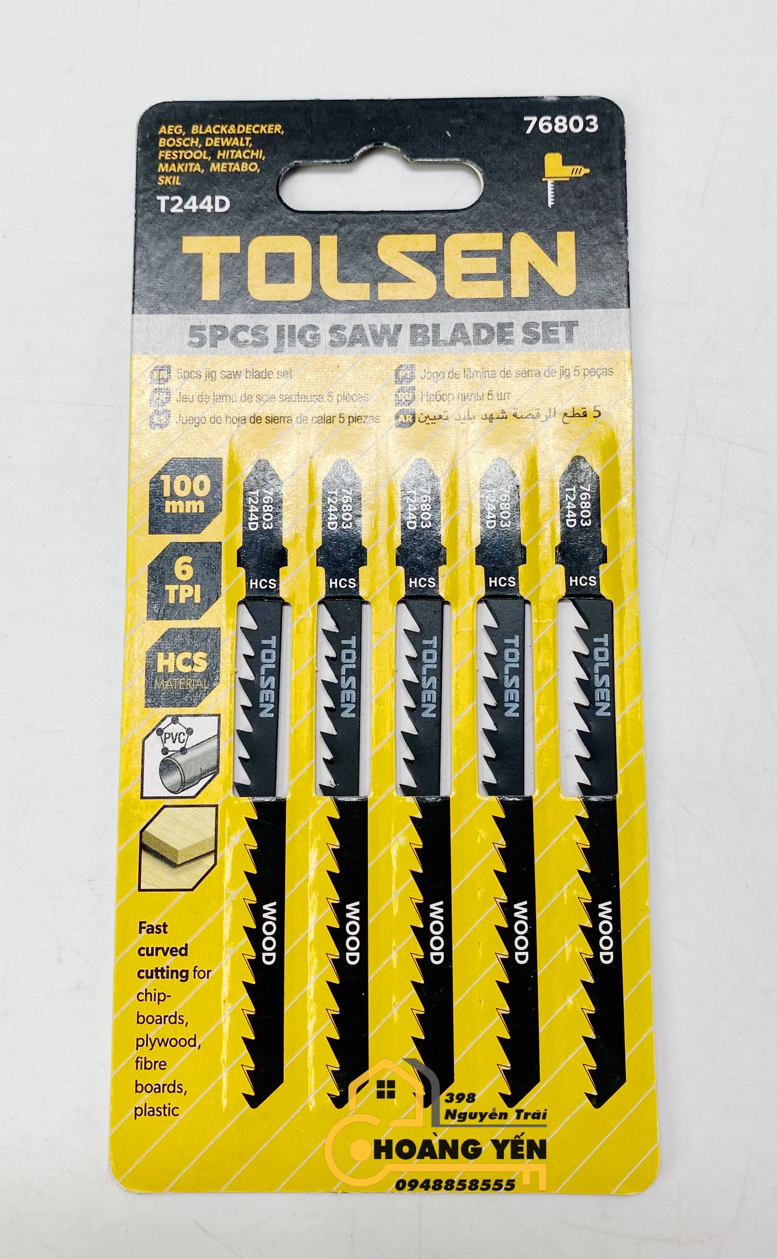 Lưỡi cưa lộng, gỗ cưa nhựa Lưỡi cưa máy gỗ đen Lưỡi cưa gỗ đen máy Lưỡi cưa gỗ máy đen lưỡi cưa lọng HCS Lưỡi cưa cho máy Tolsen T111C Tolsen 76801 T224D Tolsen 76803 T101B Tolsen 76804 T101BR Tolsen 76805 T101D Tolsen 76806