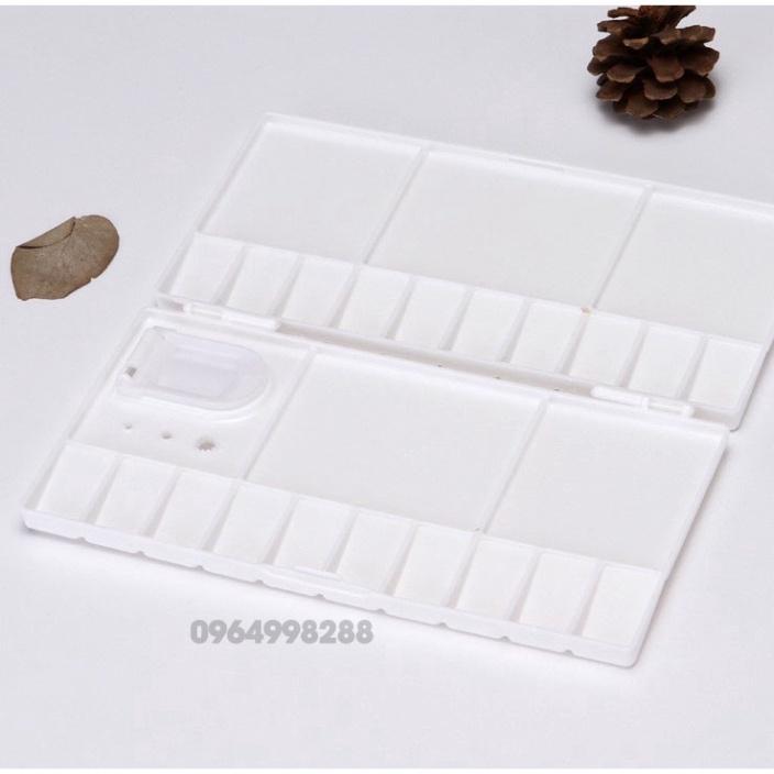 Khay pha màu nước gập 10.4*20CM tiện lợichắc chắn chuyên dùng vẽ màu nướcmàu bột, acrylic