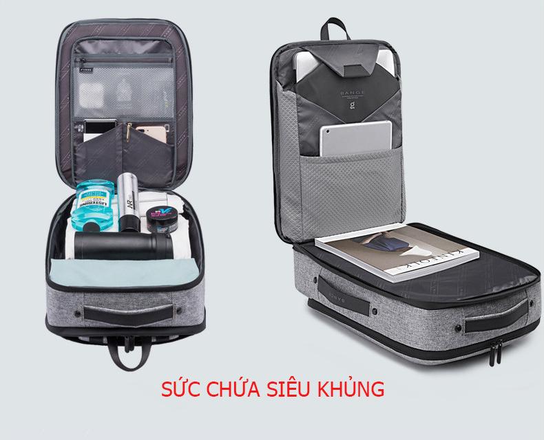 Ba lô thông minh đa năng siêu cao cấp nam sạc USB tiện dụng chứa máy tính 14 đến 17 inh