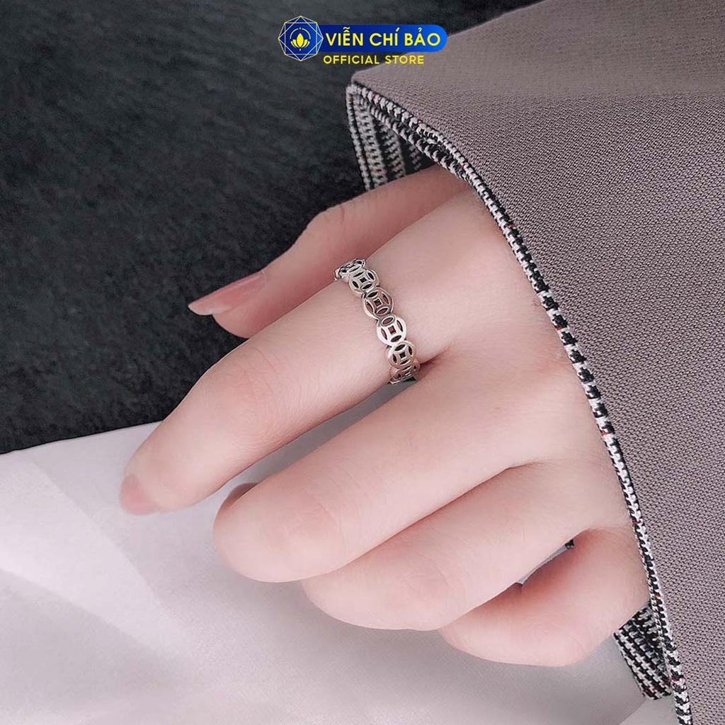 Nhẫn bạc nữ kim tiền chất liệu bạc Thái 925 thời trang phụ kiện trang sức nữ Viễn Chí Bảo N000516