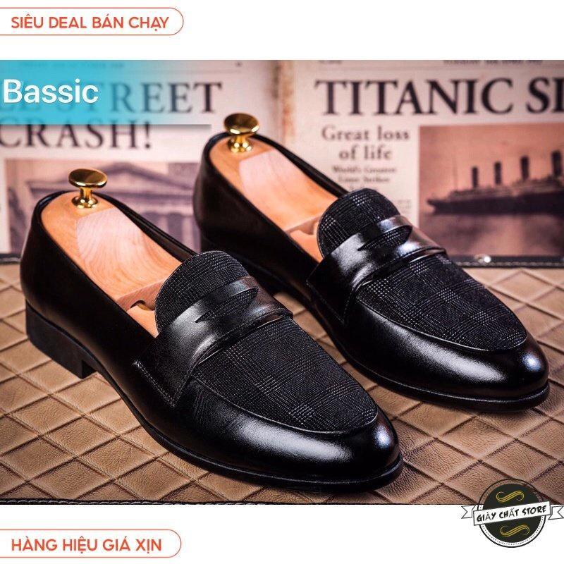 Giày tây Da nam, Giày công sở nam Đế cao 3cm - Bảo hành 12 tháng