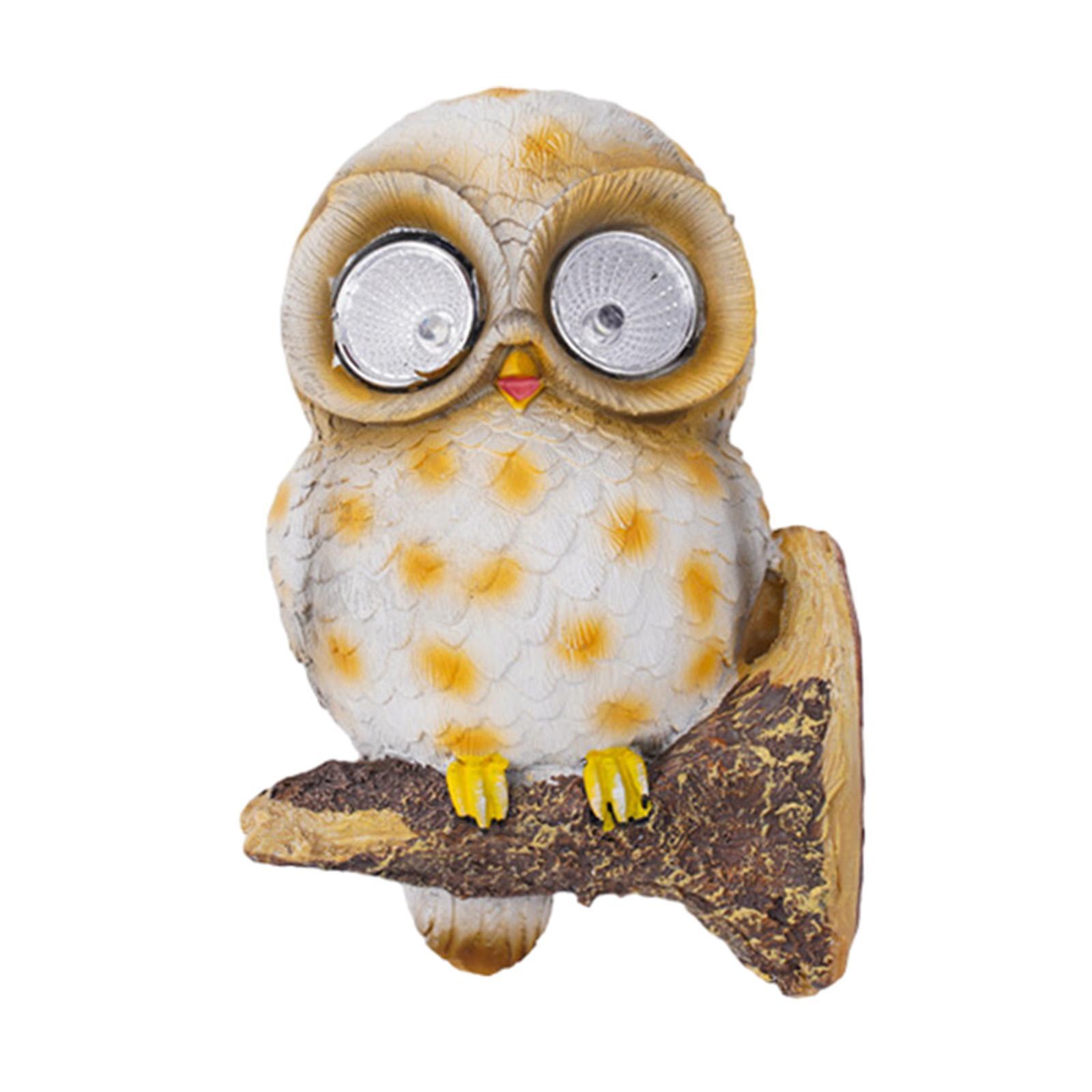 Owl Solar Lights Simulation Animals Solar Lights Lamp Landscape Lights LED Owl Shaped Waterproof Light for Yard Pathway Porch