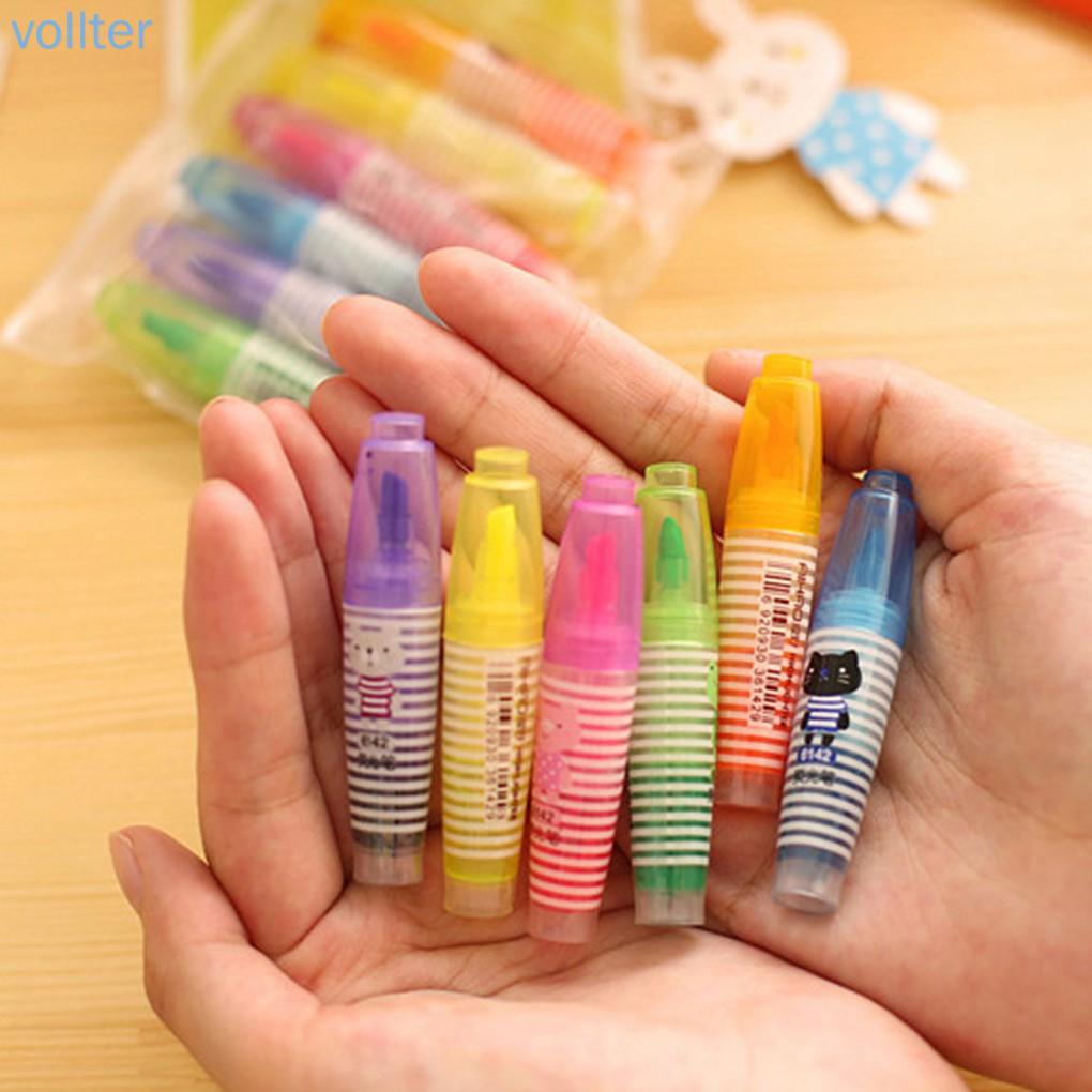 Set 6 Bút Dạ Quang Màu Sắc Xinh Xắn