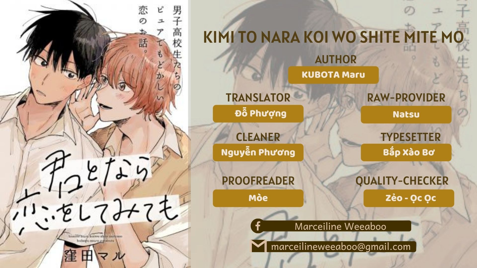 kimi to nara koi wo shite mite mo chapter 1 1