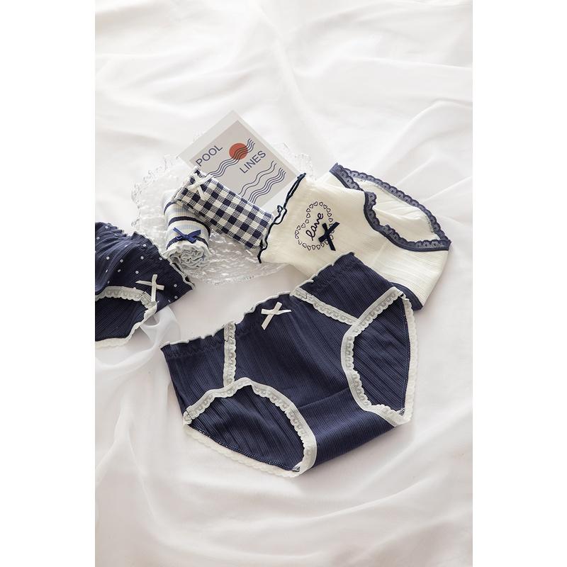 Quần Lót Nữ Cotton LOVE Kháng Khuẩn Thời Trang Ngang Eo . Hàng Loại Đẹp.