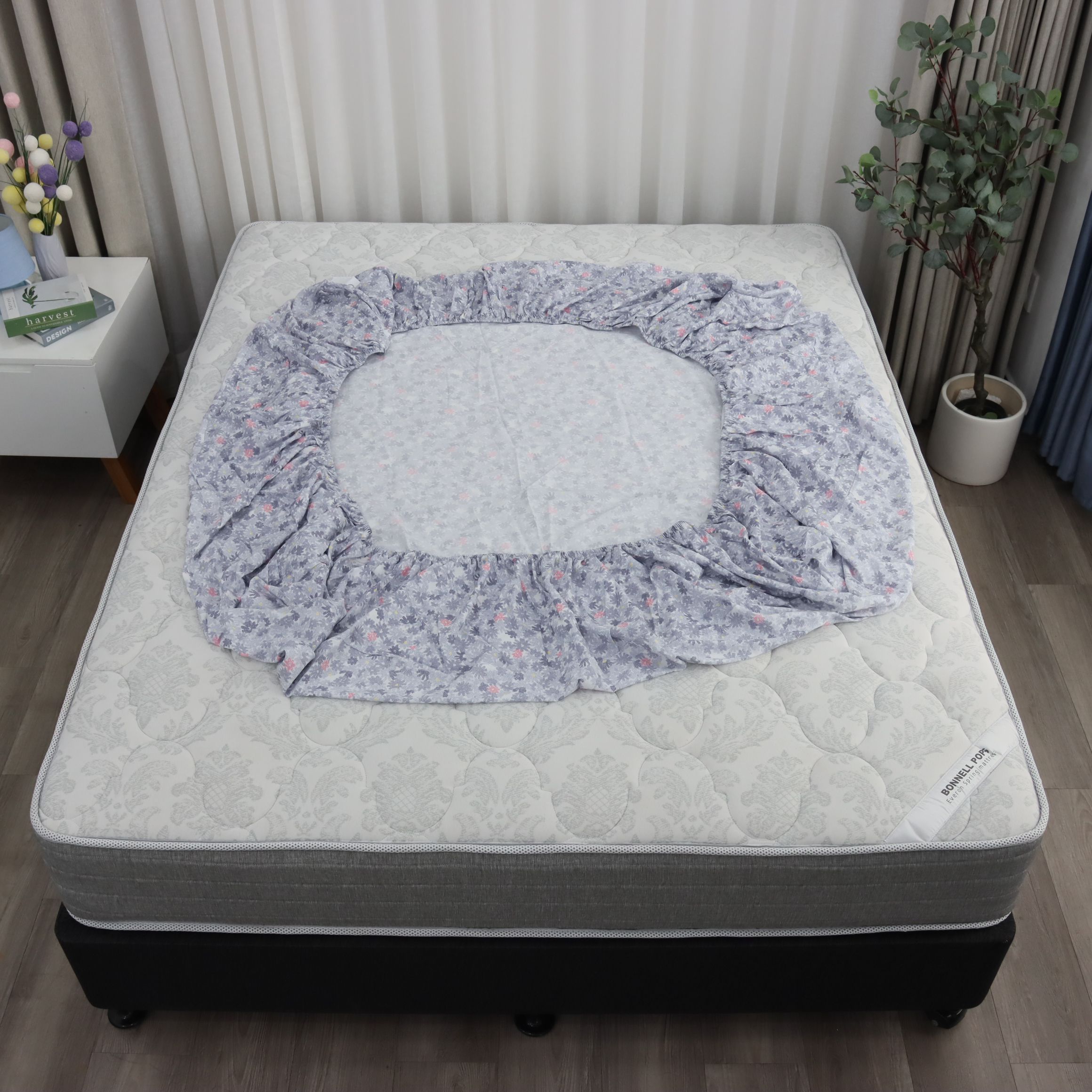 Bộ ga giường K-Bedding KMTP301 chất liệu Microtencel mềm mịn, thoáng mát