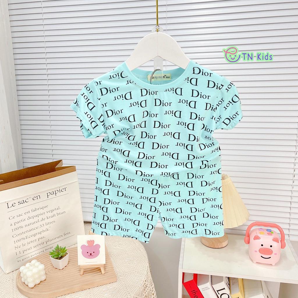 Bộ Ngắn Tay Thun Lạnh Thương Hiệu Cho Bé Trai Bé Gái Từ 7-32kg HÀNG LOẠI 1