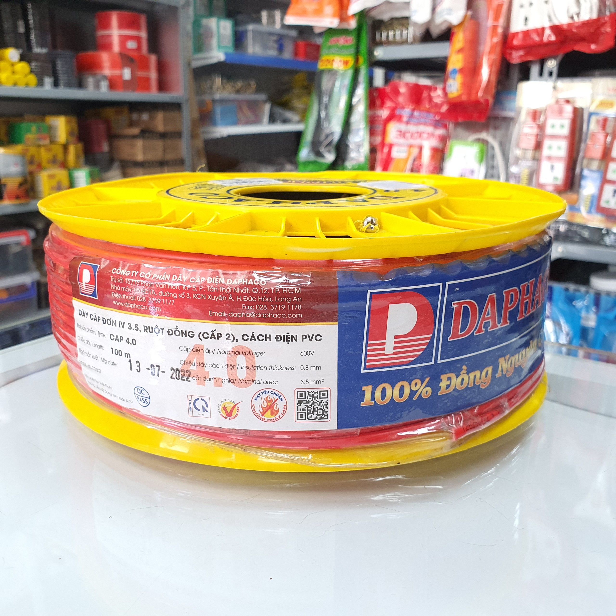 Dây điện Daphaco CV 1.0, CV 2.0, CV 3.5 Cáp điện lực hạ thế