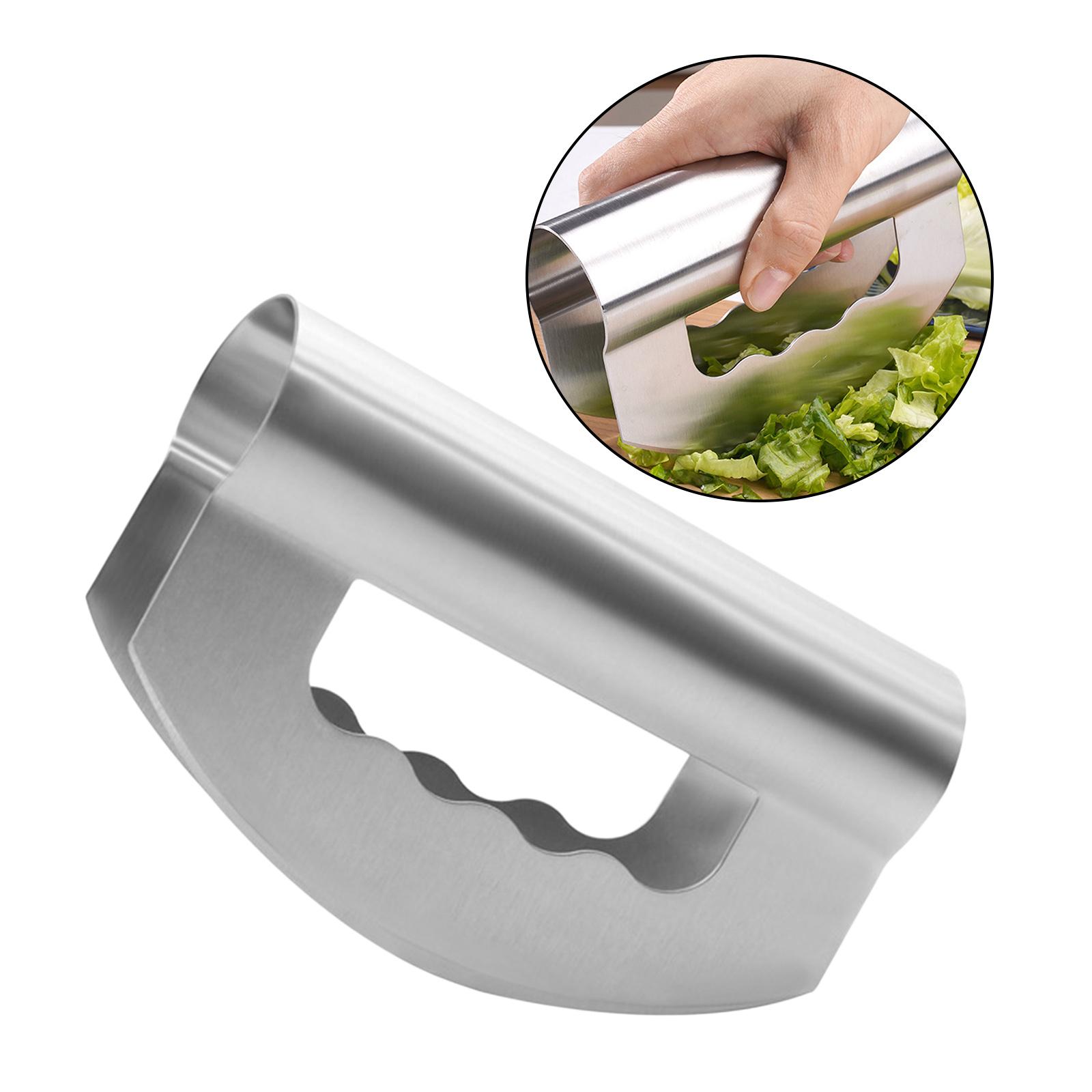 Salad Knife Chopper w/ Protective Cover for Salad and Vegetable Mincing