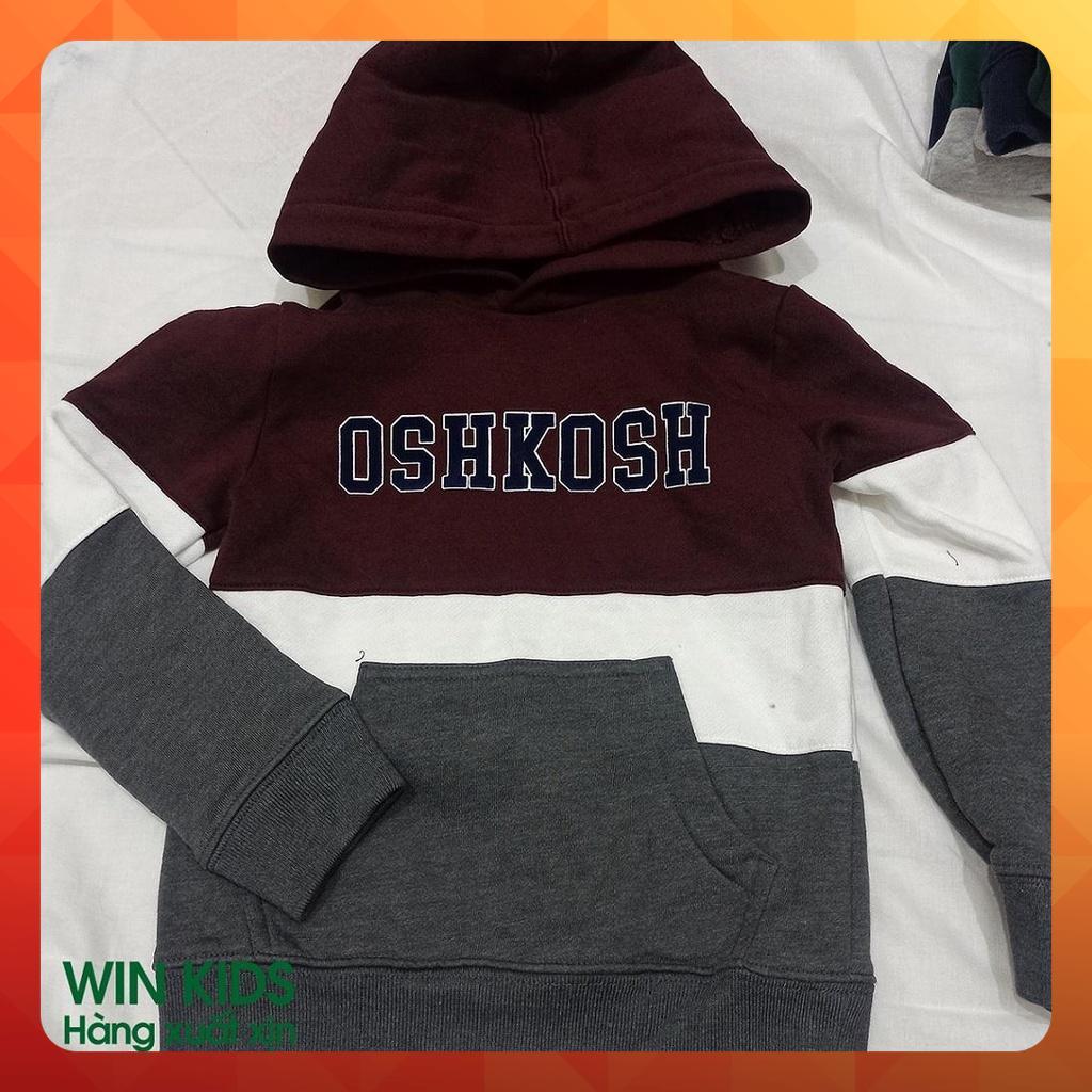 AK005-Áo ấm nỉ hoodie bé trai Oshkosh, áo khoác cho bé dư xịn
