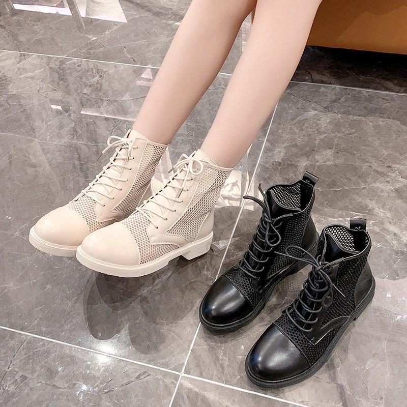 Bốt nữ cao cổ lưới thoáng khí cá tính (mã 5933 - BỐT LƯỚI