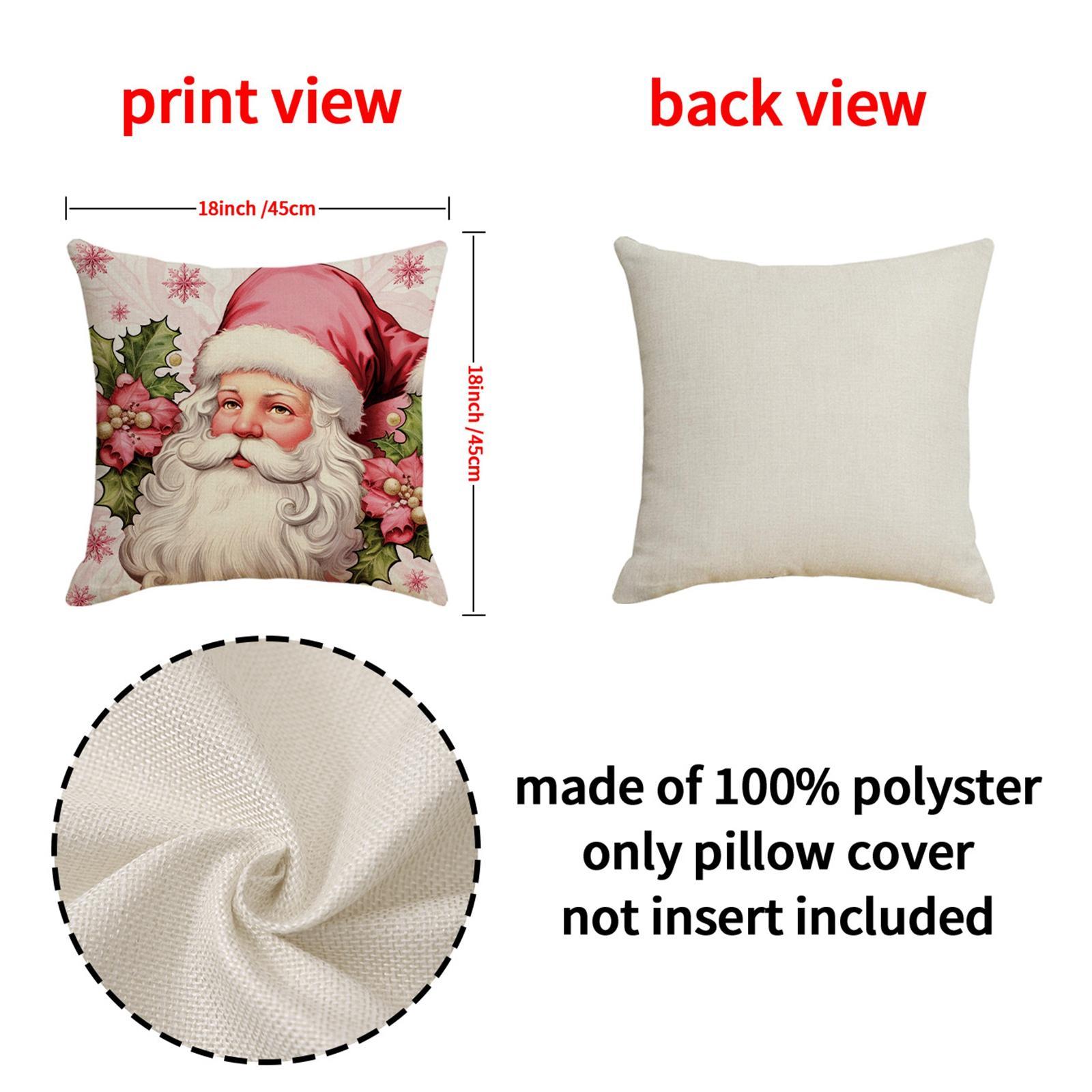 Christmas Throw Pillow Covers Throw Pillows Cases for New Year Farmhouse Bed