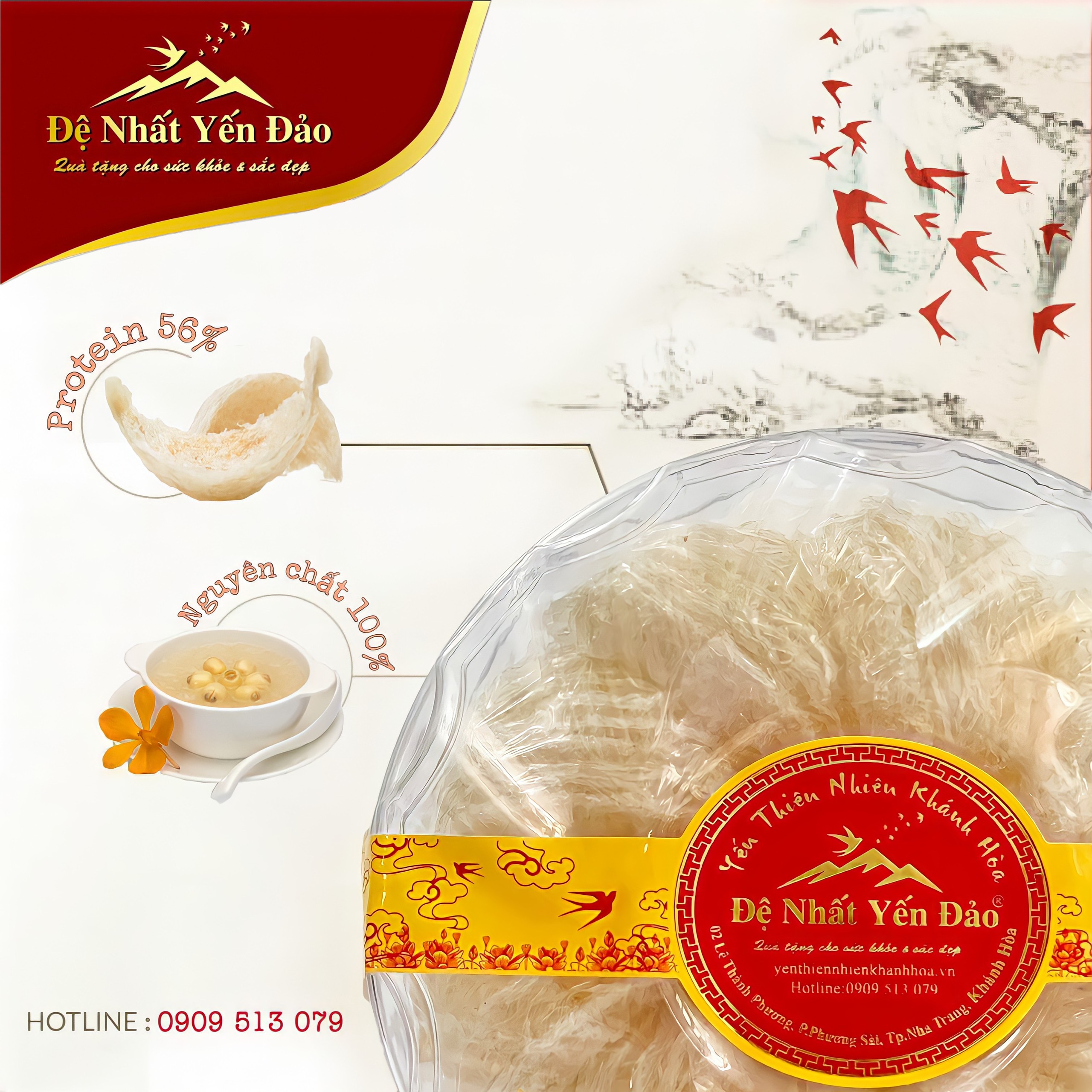 Yến Khánh Hòa - Đệ Nhất Yến Đảo - Yến Sợi Cao Cấp - Tăng cường sức đề kháng - Bổ sung dinh dưỡng cho mẹ bầu