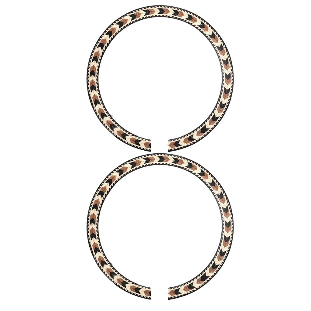 2 Cái Soundhole Dây Miếng Dán Decal cho Đàn Acoustic Guitar Cổ Điển