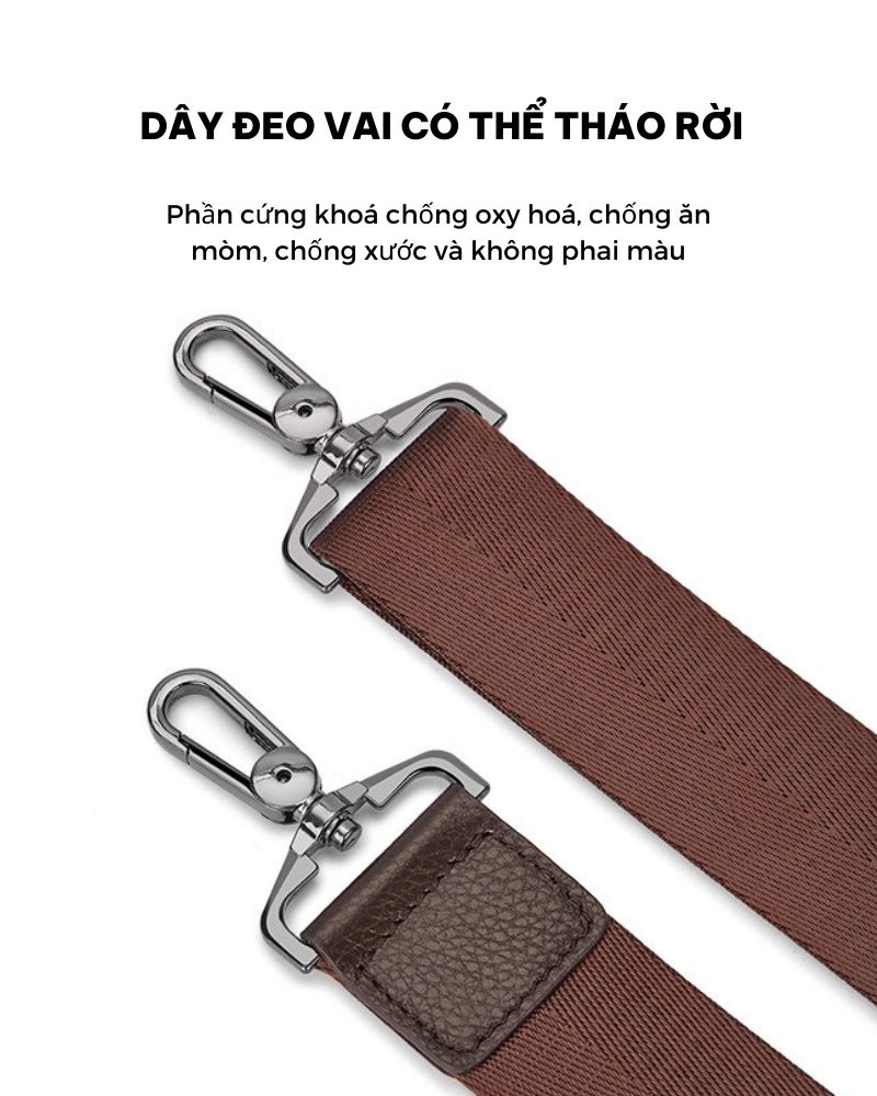 Túi Xách Da William polo Romax Cao Cấp, Da Bò Thật 100%, Màu Sắc Thanh Lịch GLH1144