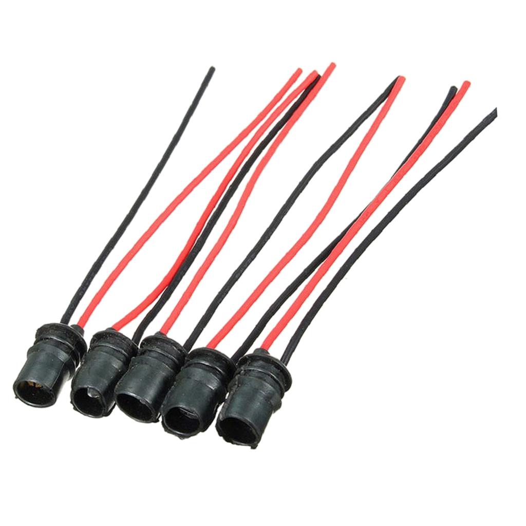 5x T10 501 W5W 194 168 LED Car Light Bulb Extension Socket Holder Connector