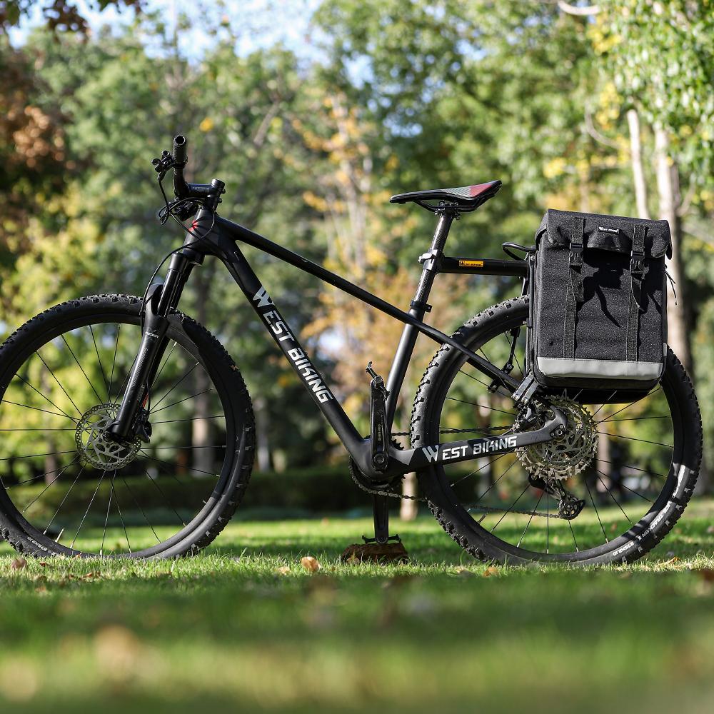WEST BIKING Bike Rear Seats Bag Bicycle Riding Storage Bag Large Capacity Bicycle Rack Seats Trunk Bags Travel Luggage Cycling Bag