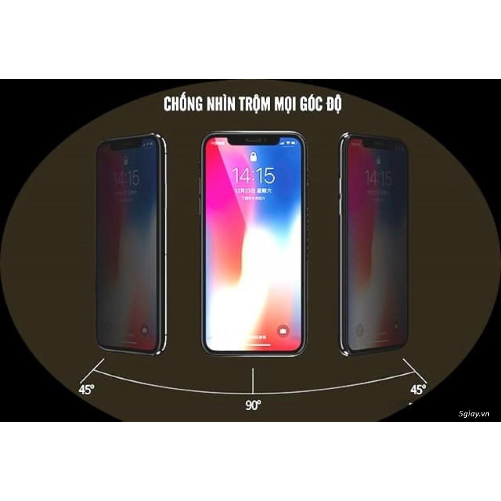 Kính Cường Lực  Chống Nhìn Trộm Dành Cho  Iphone Full Màn 6_6s_6plus_6splus_7plus_8plus_X_Xs_Xsmax_11_11pro_11pro max