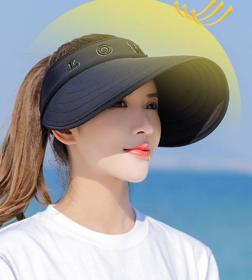 Mũ nữ rộng vành chống nắng chống tia UV cao cấp, nón nữ nửa đầu phong cách Hàn
