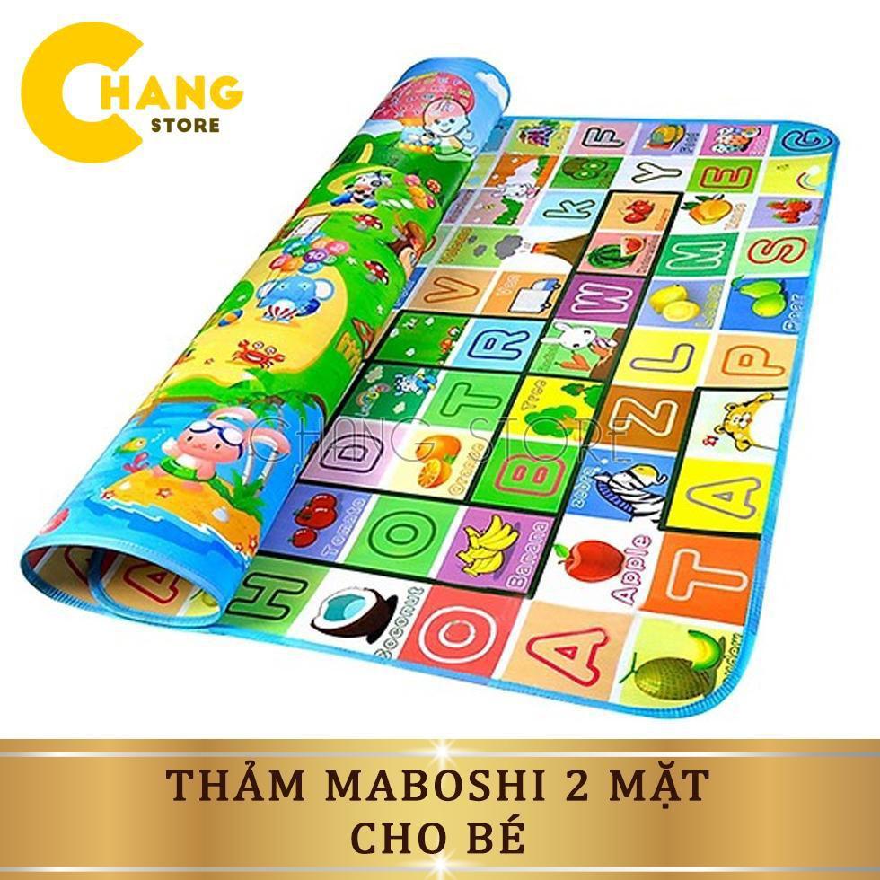 Thảm Chơi 2 Mặt Maboshi 1.8 X 2.0m Chất Dày Dặn Siêu Đẹp, Tiện Lợi Cho Mọi Nhà