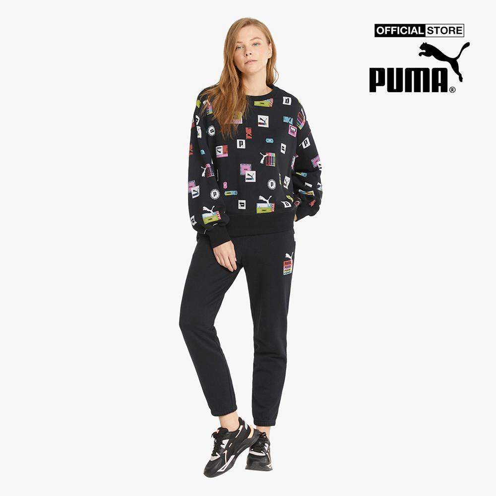 PUMA - Quần jogger nữ lưng thun Brand Love 534353
