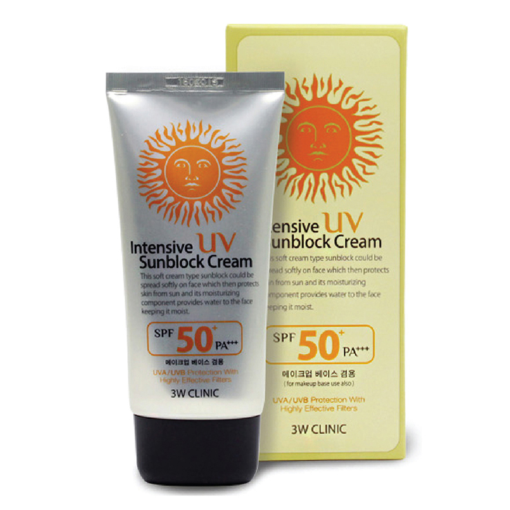 Kem Chống Nắng 3W Clinic Intensive UV Sunblock Cream SPF 50 PA+++