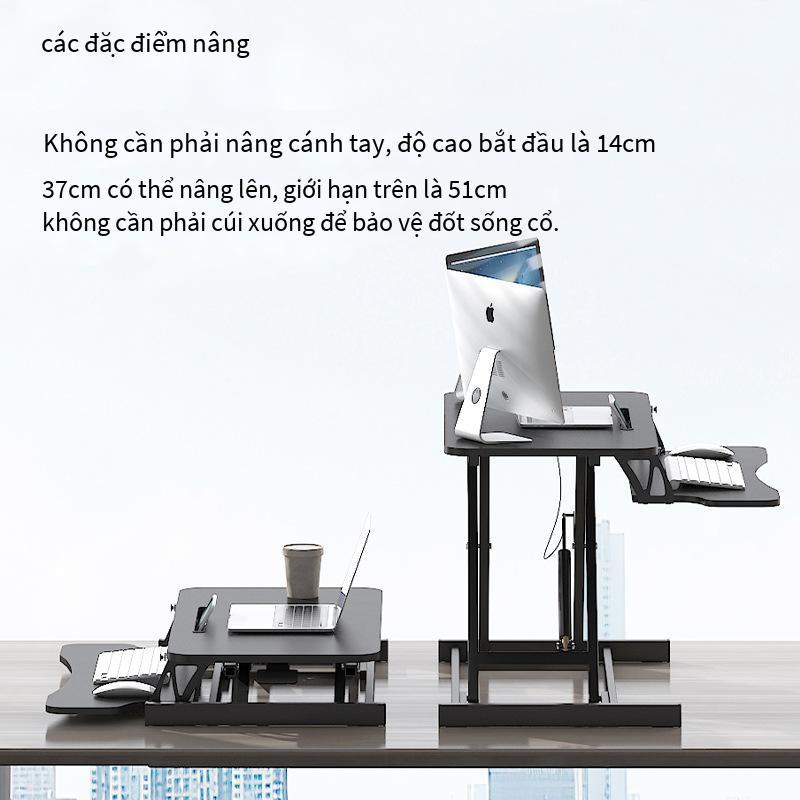 Giá thấp nhất Bàn máy tính xách tay đứng Máy tính để bàn có thể nâng lên Bàn làm việc tại nhà Bàn làm việc di động Giá đỡ gấp máy tính