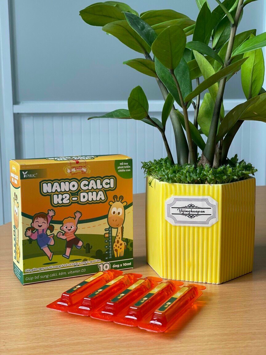 Nano Calci K2-DHA- Trẻ em chậm lớn, chậm mọc răng, thiếu niên phát triển chiều cao, người già bị loãng xương