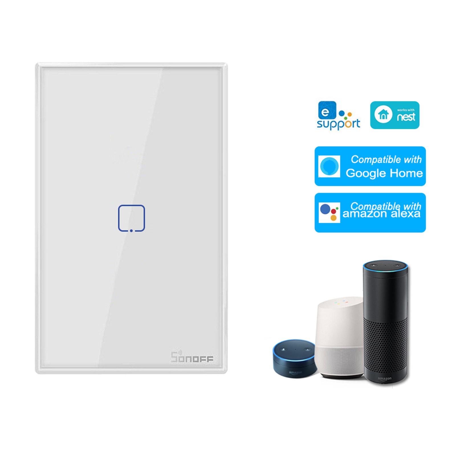 Bảng điều khiển tiêu chuẩn SONOFF T2US3C-TX 3 gang công tắc đèn tường WiFi thông minh 433MHz điều khiển từ xa RF