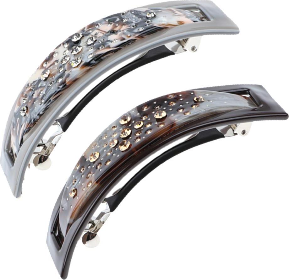 2 Nữ Acetate Tóc Cột Tóc Kẹp Tóc Nữ Cô Gái Mũ Barrettes Kẹp Tóc Quà Tặng
