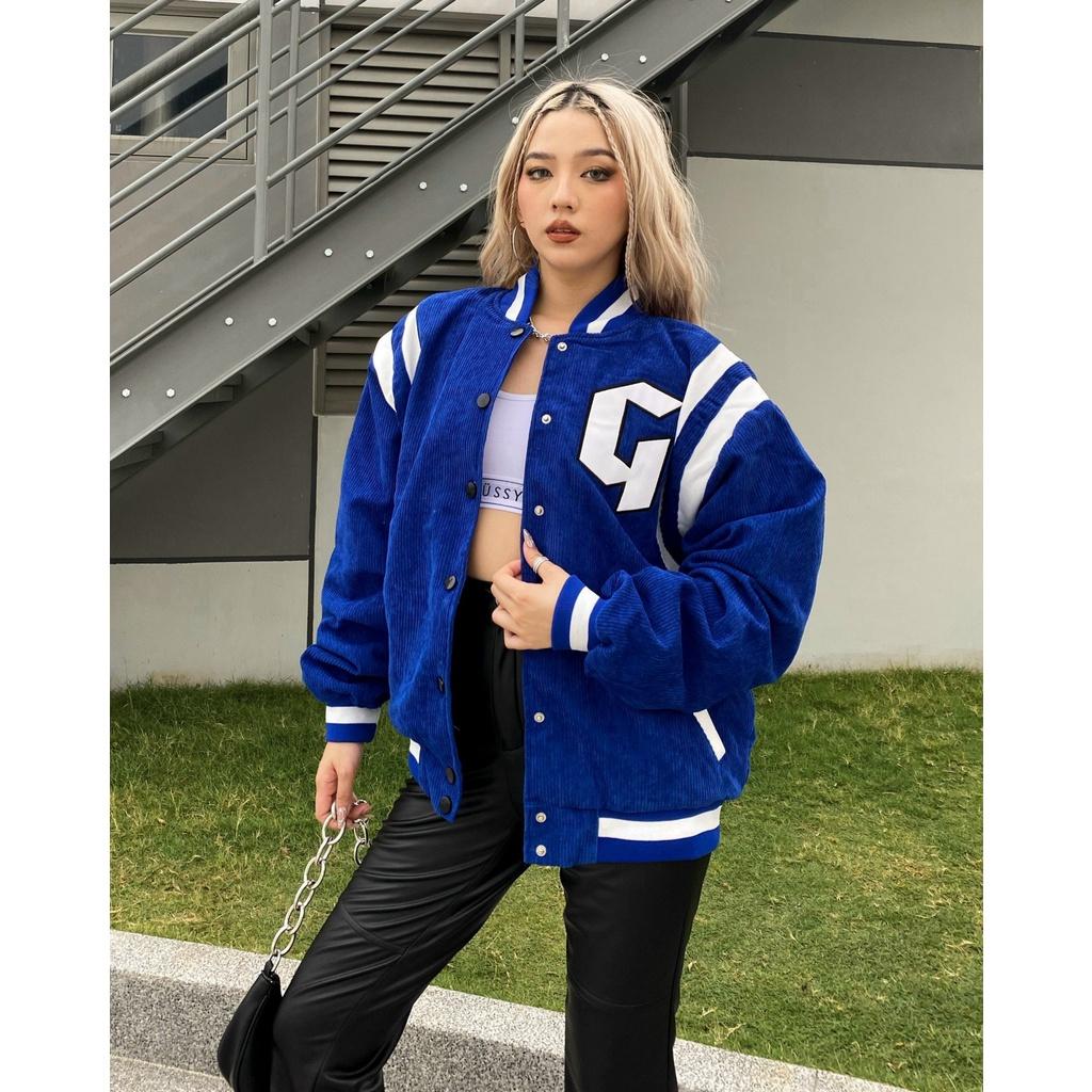 Áo Khoác Form Rộng Jacket Varsity V19